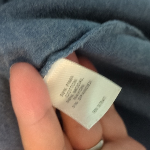 Pure JJill V Neck Side Pockets Stretchy Jersey Shift Casual Work Career Dress L - Picture 7 of 9